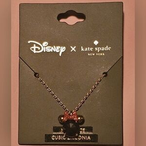 Kate Spade x Disney Black Minnie Mouse Necklace